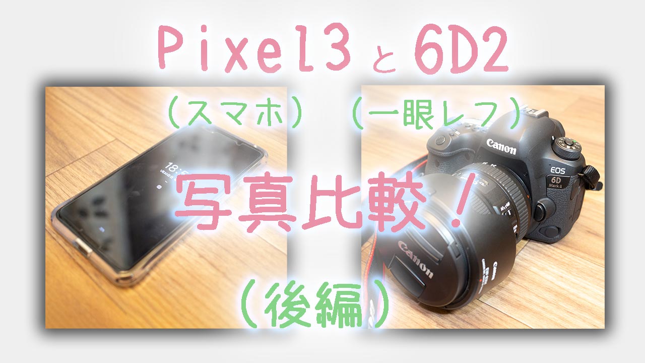 Pixel3のカメラをフルサイズ一眼レフ6dmark2と比較してみる 後編 Photoglife